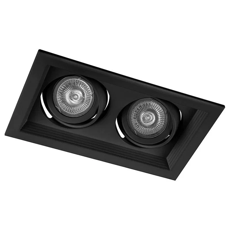 Luminaire DLT202 G5.3 MR16 ceiling recessed black FERON 32442