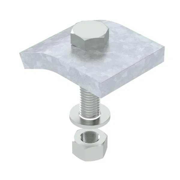 Angle fastener kit H10 M12x50 hot dip galvanized KWS 10 FT (pack of 2pcs) OBO 6355226 OBO Bettermann