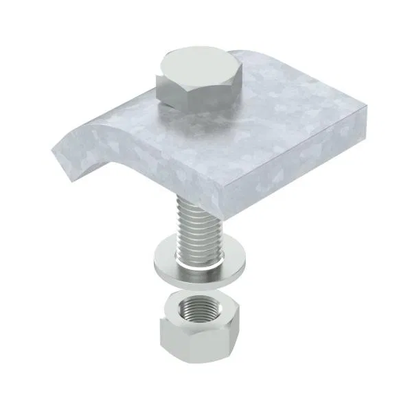 Angle fastener kit H15 M12x50 hot-dip galvanized KWS 15 FT (pack of 2pcs) OBO 6355234 OBO Bettermann