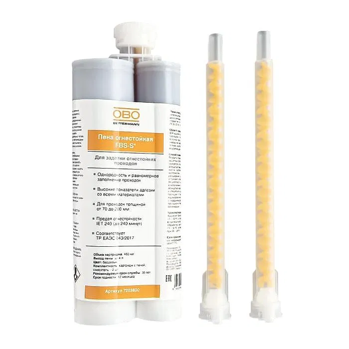 Пена огнестойкая FBS-S 2х-компонентная 450мл OBO 7203800_V1 OBO Bettermann