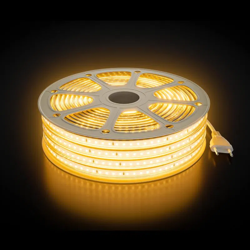 220V LED灯带套装 6W/m 400lm/m 3000K 暖白 SMD2835 120led/m IP65 (15m装) OGM SL-68