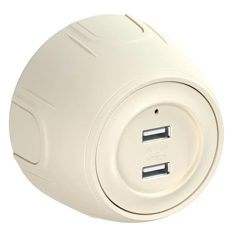 Розетка USB 2-м Rotondo с подсветкой беж. OneKeyElectro 7700897