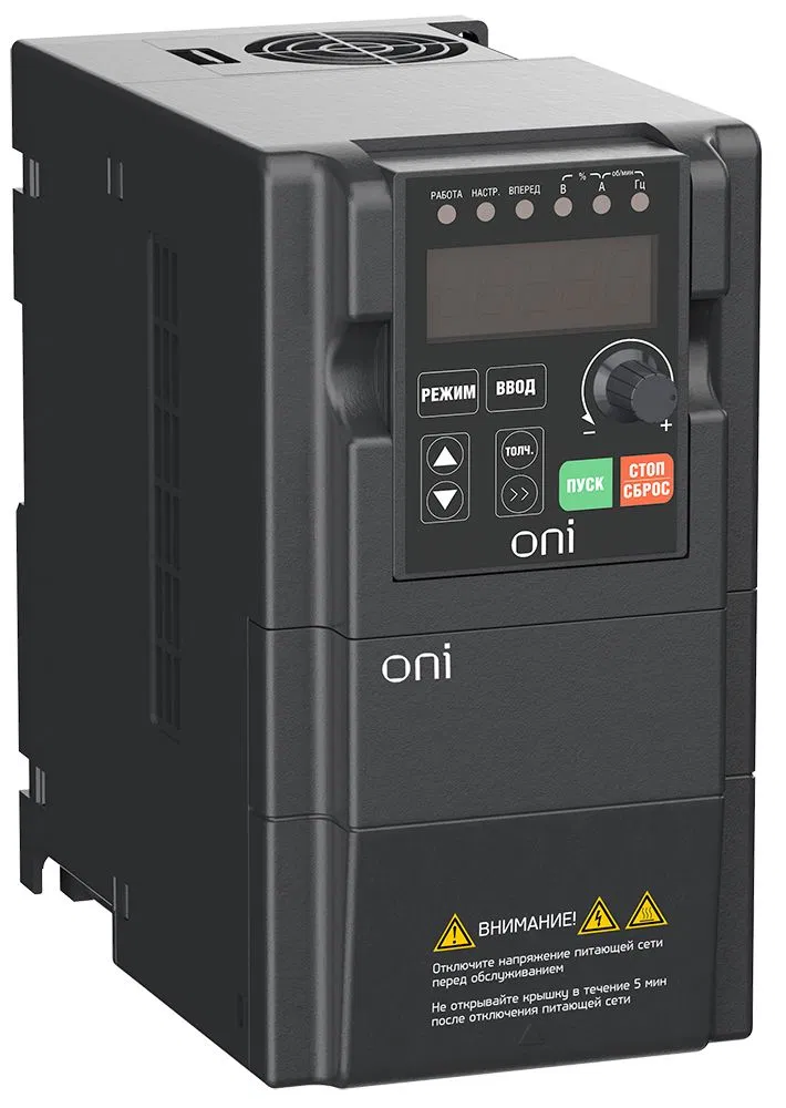 变频器 A150 220В 1Ф 0,75kW 5A 内置制动模块 ONI A150-21-075HT