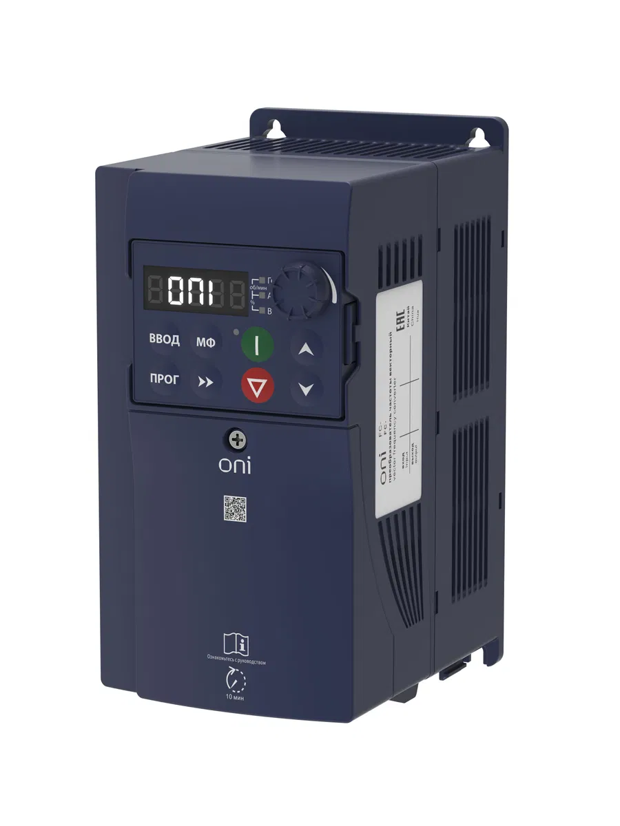 Frequency converter FC-210 3Ph 380V 4.0kW 9A built-in braking module EMC-filter ONI FC-210-33-00400G-TNF-M000