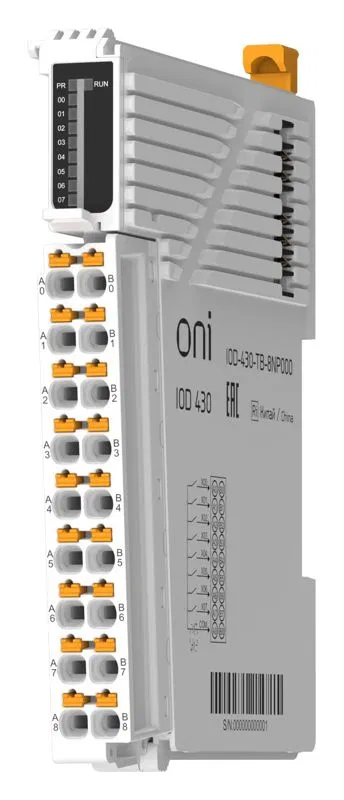Модуль дискретного ввода IOD 430 8 сигналов NPN/PNP ONI IOD-430-TB-8NP000