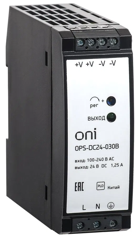 Блок питания OPS 220В AC/24В DC 1,25А 30Вт ONI OPS-DC24-030B