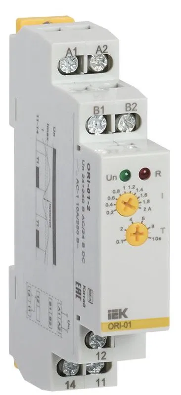 Реле тока ORI 0.2-2А 24-240В AC/24В DC IEK ORI-01-2 ONI