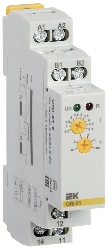 Реле тока ORI 0.5-5А 24-240В AC/24В DC IEK ORI-01-5 ONI
