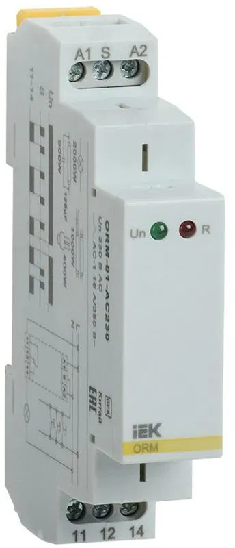 Реле импульсное ORM 1 конт. 230В AC IEK ORM-01-AC230 ONI