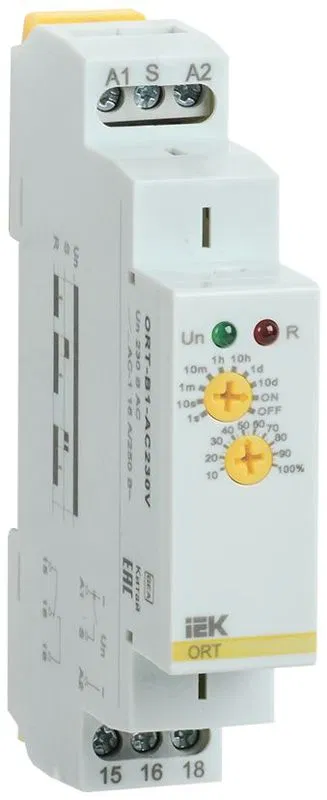 Реле задержки выключения ORT 1 контакт 230В AC IEK ORT-B1-AC230V ONI