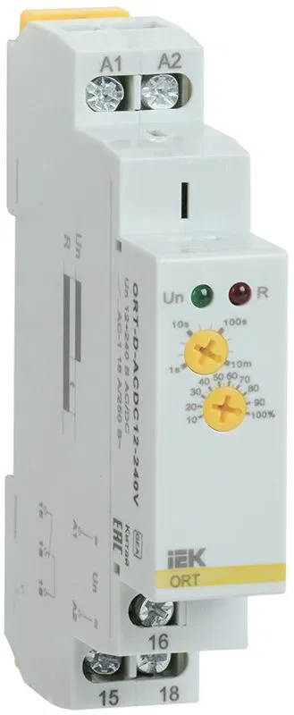 Реле задержки выключения при снятии питания ORT 12-240В AC/DC IEK ORT-D-ACDC12-240V ONI