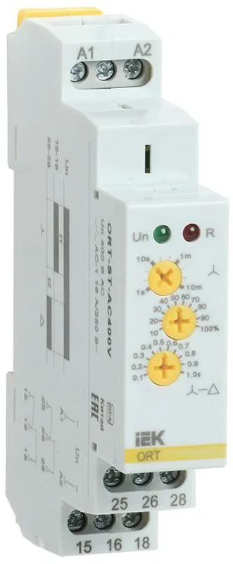 Реле пуска звезда-треугольник ORT 400В AC IEK ORT-ST-AC400V ONI