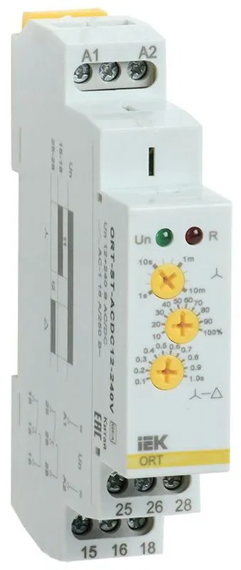 Реле пуска звезда-треугольник ORT 12-230В AC/DC IEK ORT-ST-ACDC12-240V ONI