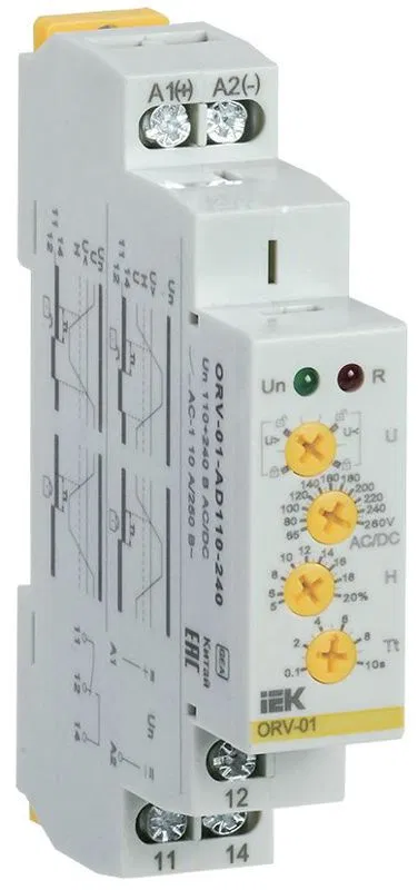 Реле напряжения ORV 1ф 110-240В AC/DC IEK ORV-01-AD110-240 ONI