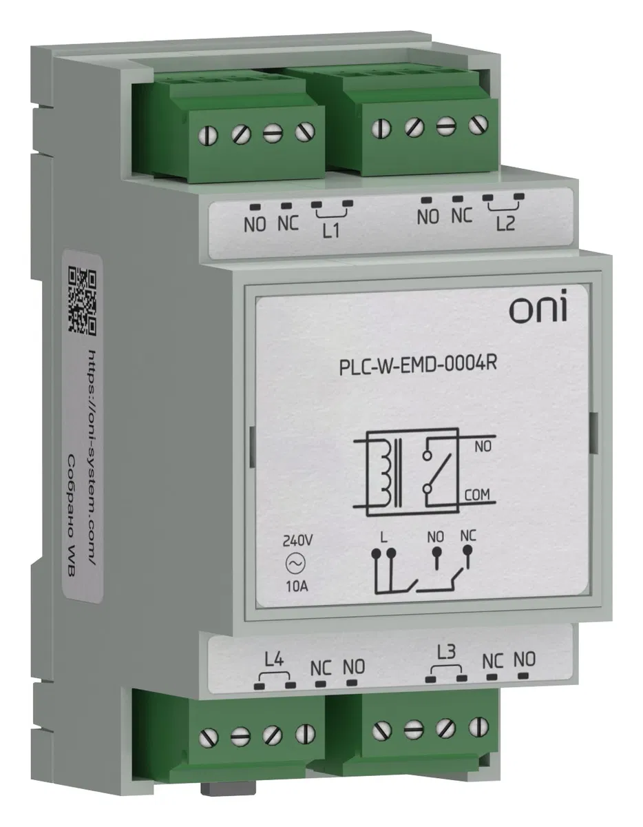 ПЛК W. Расширение 4 DO 230В ONI PLC-W-EMD-0004R
