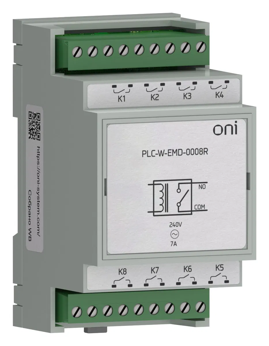 ПЛК W. Расширение 8 DO 230В AC ONI PLC-W-EMD-0008R