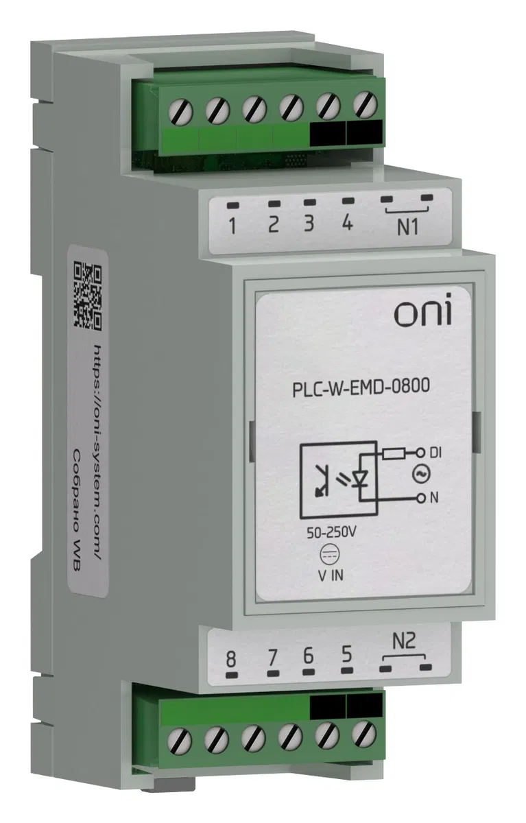 ПЛК W. Расширение 8 DI 230В AC ONI PLC-W-EMD-0800