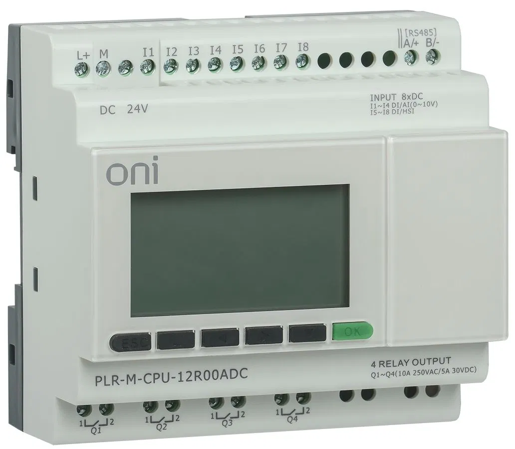 Микро ПЛК PLR-M. CPU DI08/DO04(R) 24В DC ONI PLR-M-CPU-12R00ADC