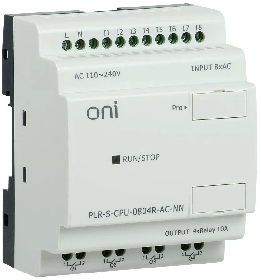 Логическое реле PLR-S. CPU0804(R) 220В AC без экрана ONI PLR-S-CPU-0804R-AC-NN