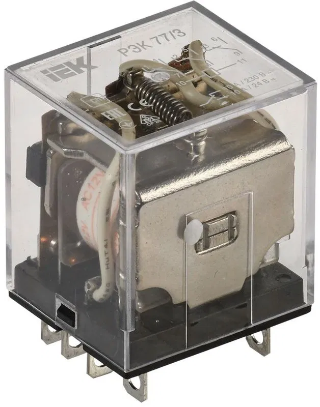 Реле РЭК 77-3 10А 12В AC IEK RRP10-3-10-012A ONI