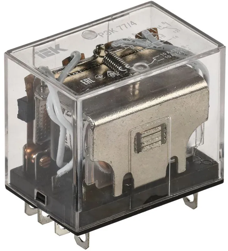 Реле РЭК 77-4 10А 12В DC IEK RRP10-4-10-012D ONI