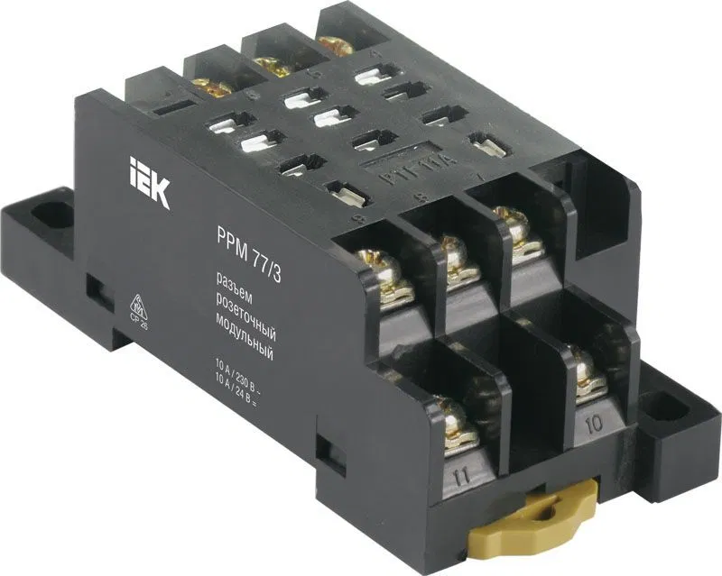 Разъем модульный РРМ77/3(PTF11A) для РЭК77/3(LY3) IEK RRP10D-RRM-3 ONI
