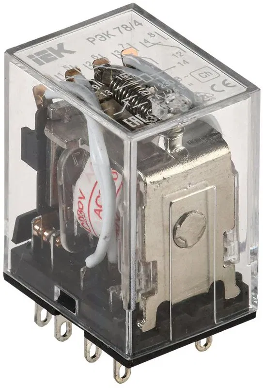 Реле РЭК 78-4 3А 220В AC IEK RRP20-4-03-220A ONI