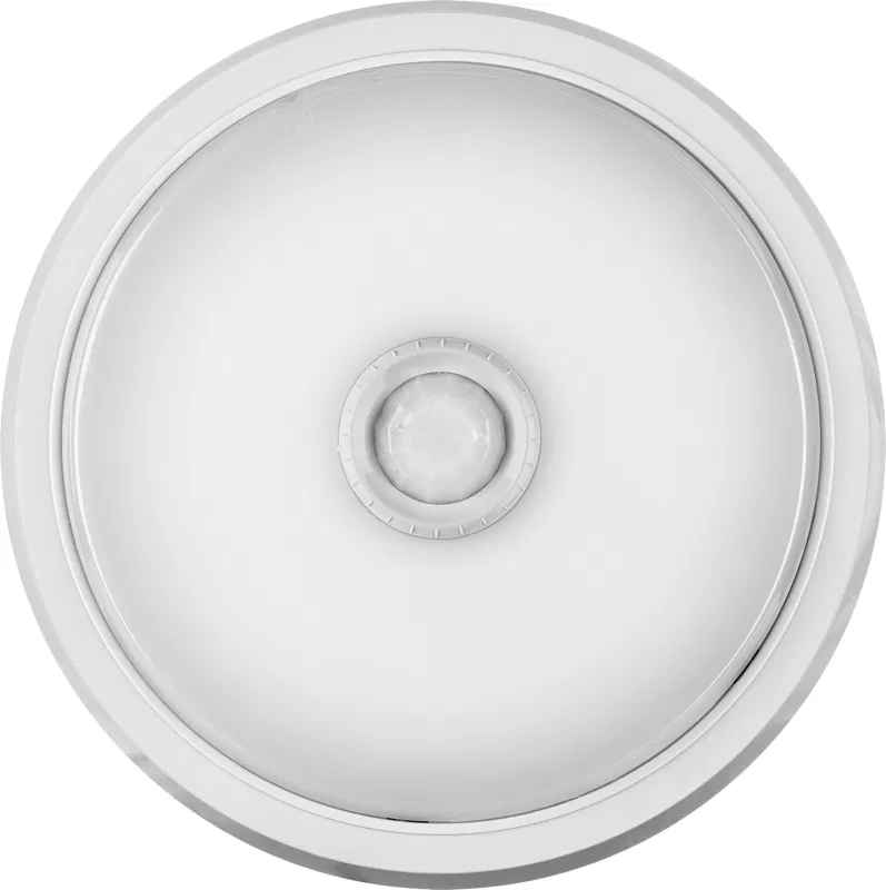 LED luminaire 61 185 OBL-R1-14-4K-WH-IP40-LED-SNR 14W 4000K IP40 1200lm Utilities with motion sensor round white (NPP analog) ONLINE 61185
