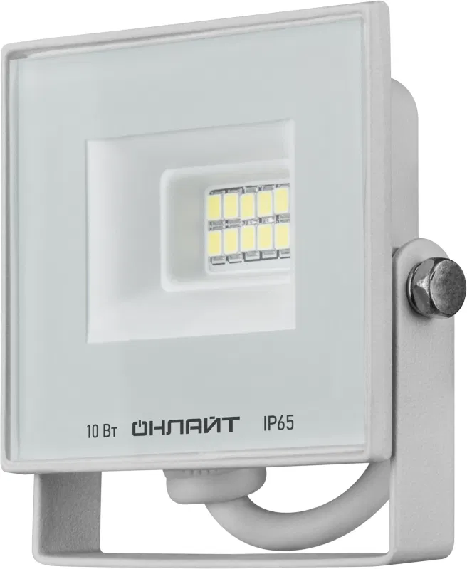 Прожектор светодиодный 90 130 OFL-10-4K-WH-IP65-LED 10Вт 4000К IP65 800лм бел. ОНЛАЙТ 90130