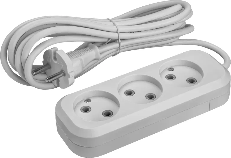 Удлинитель 3х1.5м без заземл. 10А IP20 90506 OPE-S-03-150-X-2х1 ОНЛАЙТ 90506