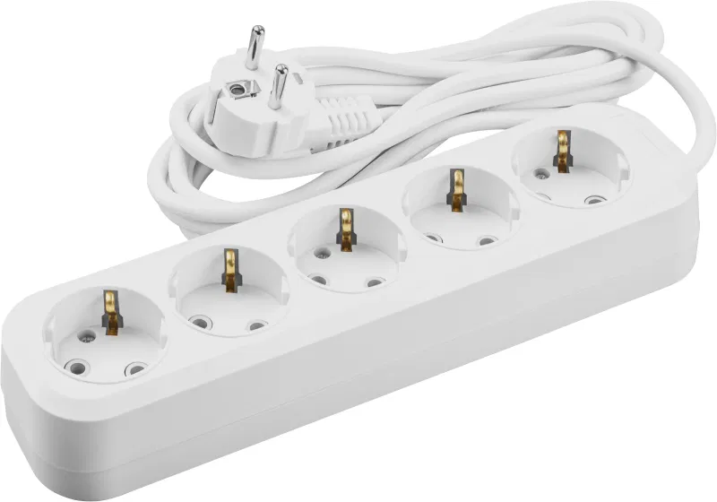 Удлинитель 5х5м с заземл. 16А IP20 90 802 OPE-S-05-500-E-3x1 бел. ОНЛАЙТ 90802