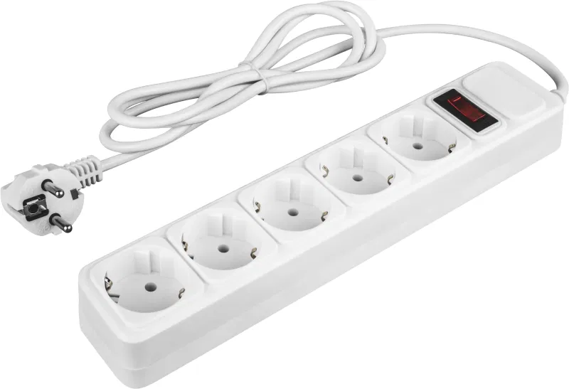 Power strip 5x1.8m 10A IP20 90 832 OSP-1-05-180-ESC-3x0.75-WH white ONLITE 90832