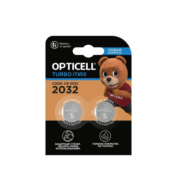 Элемент питания литиевый CR2032 (блист. 2шт) Specialty Turbo Max Opticell 6061001