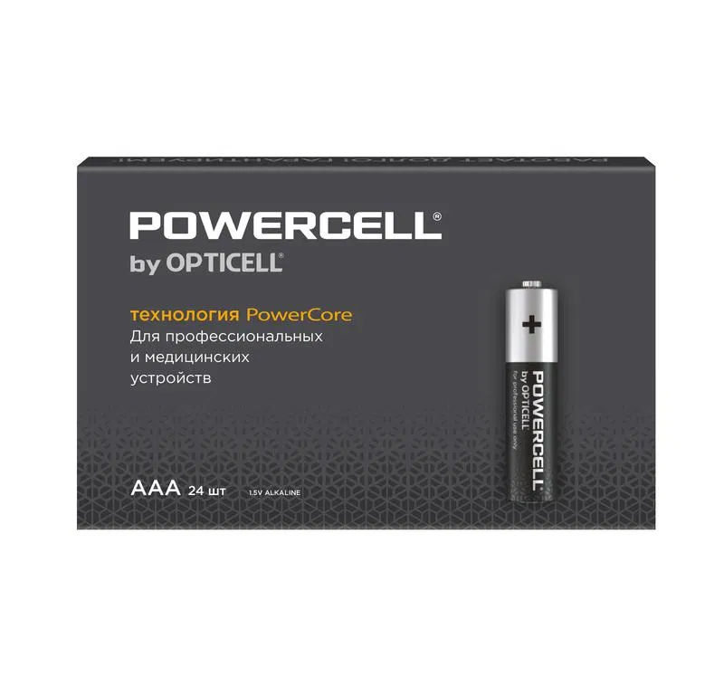 Alkaline battery AAA/LR03 (pack of 24) Powercell Opticell 6090006