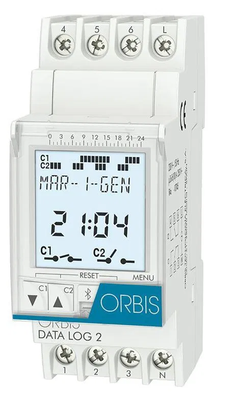 Digital time relay DATA LOG-2 2 channels ORBIS OB175012