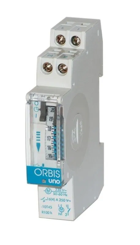 Реле времени модульное недельное UNO QRS 1мод. шаг 2часа с рез. ORBIS OB400432