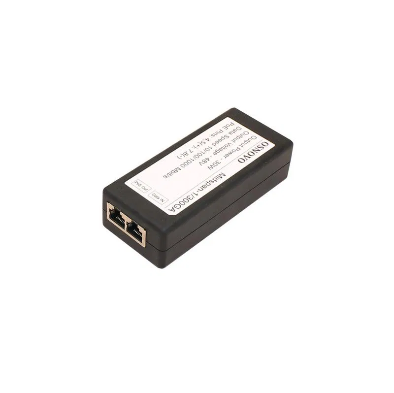 Инжектор PoE Midspan-1/300GA Gigabit Ethernet на 1 порт OSNOVO 13338
