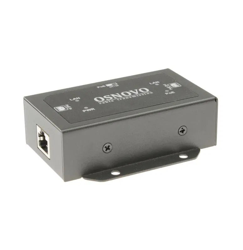 Удлинитель PoE E-POE/2G(90Вт) 10M/100M/1000M Gigabit Ethernet до 700м со встроен. грозозащитой 6кВ OSNOVO 14515