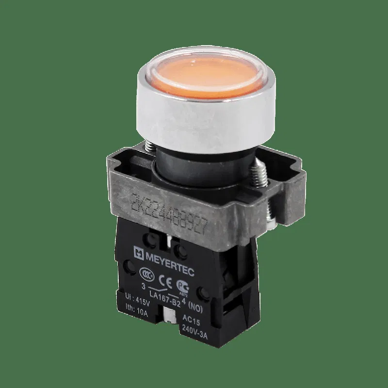 Кнопка плоская 1NO IP67 металл MTB2-BAF51 желт. ОВЕН 132648