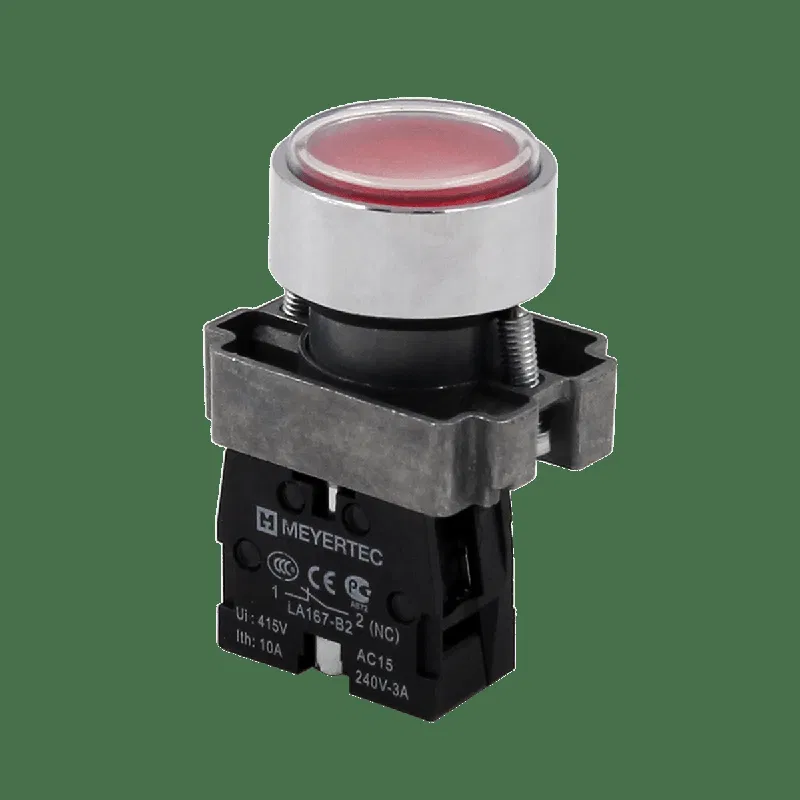 Кнопка плоская 1NС IP67 металл MTB2-BAF42 красн. ОВЕН 132650