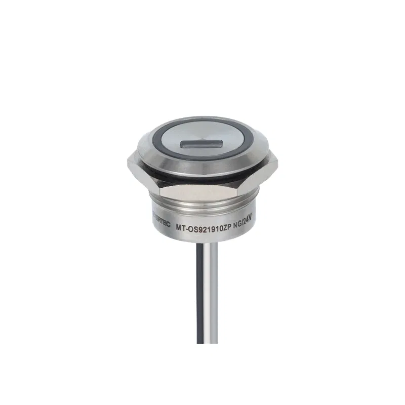Переключатель оптический MT-OS921910ZPNG IP68 НО d19мм с фиксацией PNP 24В DC с подсветкой зел. ОВЕН 157408