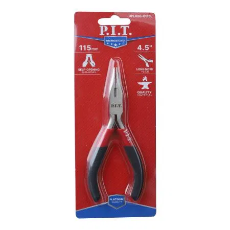 Длинногубцы мини прямые ADVANCE 115мм пружина сталь CR-V 63HRC P.I.T. HPLR06-0115L