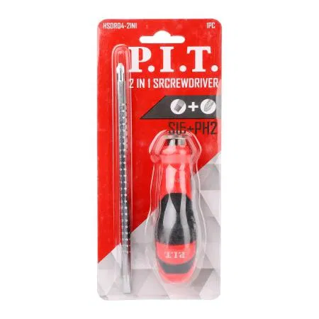 Отвертка комбинированная 207мм двухсторон.я PH2+SL6 P.I.T. HSDR04-2IN1