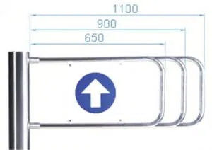 Створка PERCo-AG-900 длиной 900мм для стойки калитки PERCo 223563