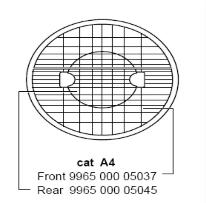 配件 MVF403 FRONT REFLECTOR ASSY CAT A4 PHILIPS 996500005037