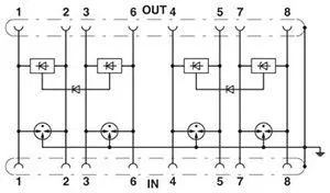 Surge protection device DT-LAN-CAT.6+ Phoenix Contact 2881007