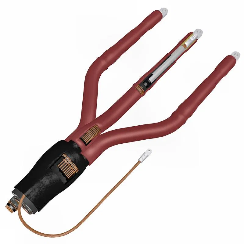 Indoor installation cable termination kit 10kV 3PKVtPB10-50-V with terminals 9024860 Podolsk 3pkvtpb10x050v Podolsky ZEMI