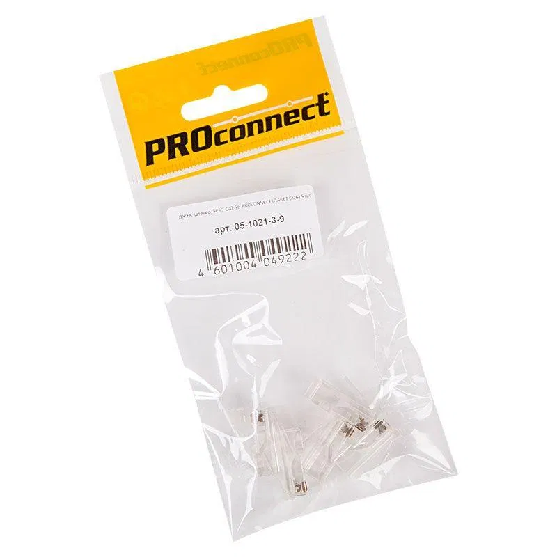 RJ45 plug 8P8C CAT 5e (pack of 5) PROCONNECT 05-1021-3-9