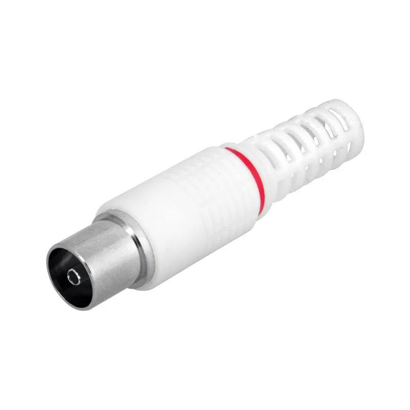 TV socket connector solderless white PROCONNECT 05-2043-2
