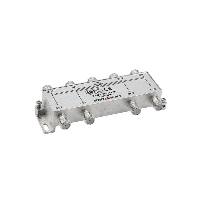 TVx8 Divider under F connector 5-1000 MHz PROCONNECT 05-6025